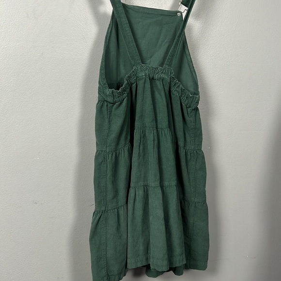ZARA Kids Girls Evergreen Flounced Corduroy Pinafore Overalls Dress size 13-14 - Picture 9 of 10